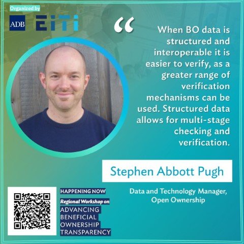 Stephen Abbott Pugh presented at the Regional Workshop on Advancing Beneficial Ownership Transparency in Asia and Pacific Region