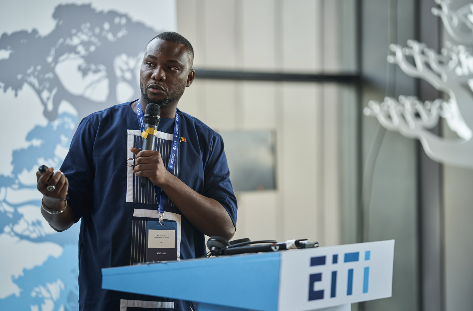 3. A presentation by EITI Senegal at the EITI Innovation Talks in June 2023.